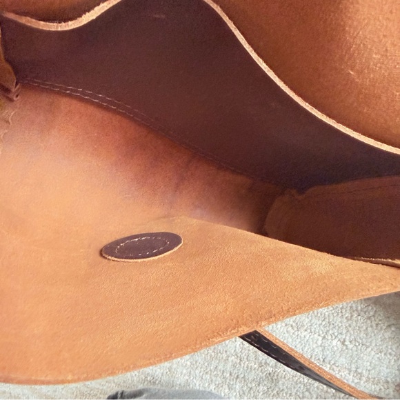 Portland Leather Metro Crossbody Bag- Mini Color: Grizzly - Picture 8 of 15